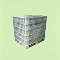 shrink wrapped pallet